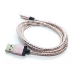 Kabel microUSB do Samsung LG - Różowy